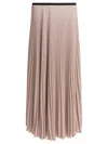 Semper Grey Polyester Skirt In Multi