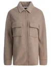 Semper Flap-pocket Shirt Jacket In Brown
