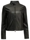 Semper Leather Jacket In Black