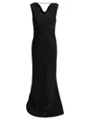 Semper Long And Flared Dress In Black
