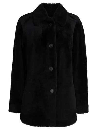 SEMPER SEMPER LONG REVERSIBLE LEATHER COAT