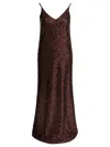 Semper Long Sequined Dress Dresses Brown In Brown