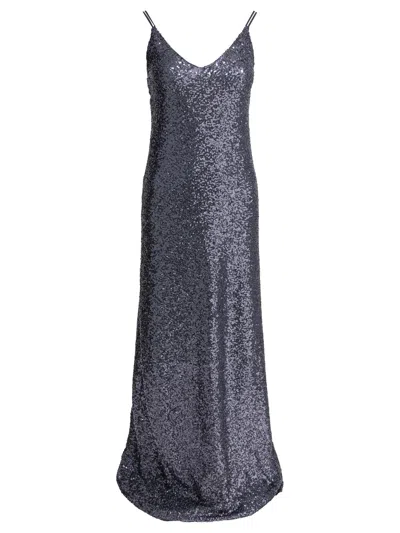 SEMPER LONG SEQUINED DRESS DRESSES GREY