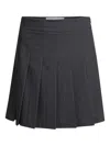 Semper Grey Elastane Skirt In Black