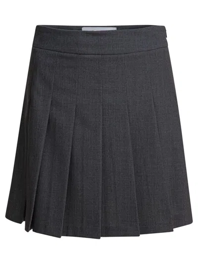 Semper Pleated Skirt In Gray