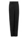 Semper Pleated Trousers In Black