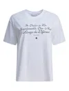 Semper T Shirt With Coco Chanel Citation In White
