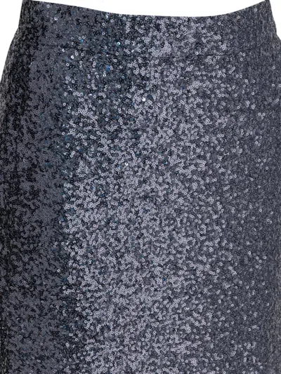 Semper Sequinned Pencil Skirt In Gray