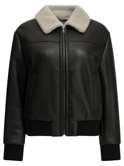 Semper Shearling Jacket In Black