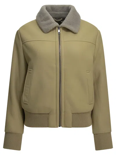 Semper Shearling Jacket In Green