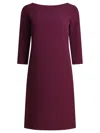 Semper Bordeaux Elastane Dress In Burgundy