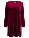 Semper Short Velvet Dress Dresses Bordeaux In Red