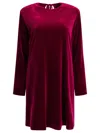 Semper Short Velvet Dress Dresses Bordeaux In Red