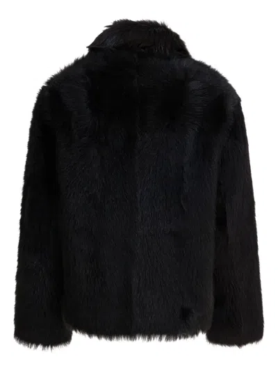 Semper Fur Coat Jackets And Coats Brown In Black