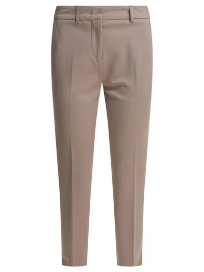 Semper Skinny Fit Pants In Brown