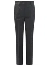 Semper Slim Fit Pants In Wool In Gray