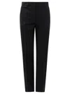 Semper Slim Fit Wool Pants In Black