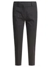 Semper Grey Elastane Trousers In Gray