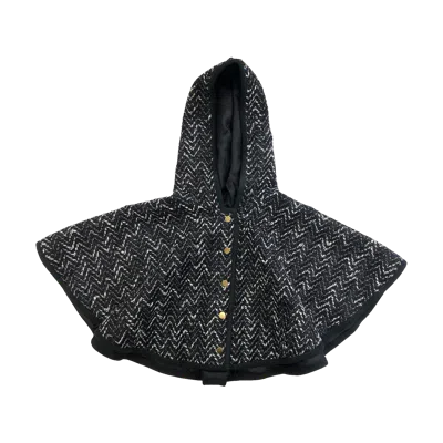 Semsem Kids' Sameera Cape Jacket In Graphite Grey