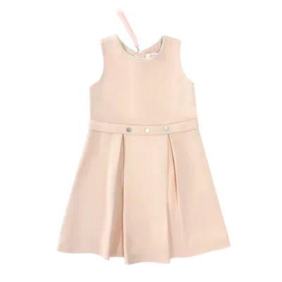 Semsem Kids' Salma Snap Dress In Pale Sand