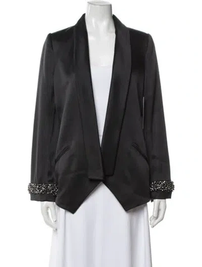 Pre-owned Semsem Silk Blazer In Grey