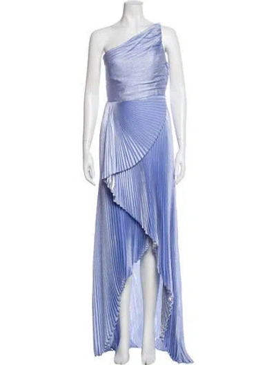 Pre-owned Semsem Silk Long Dress In Blue