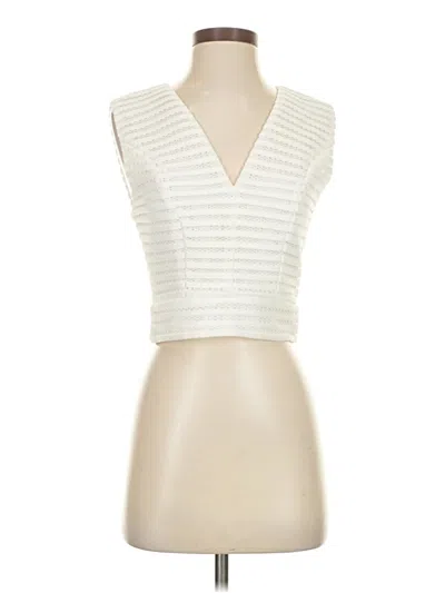 Pre-owned Sen Sleeveless Blouse In White