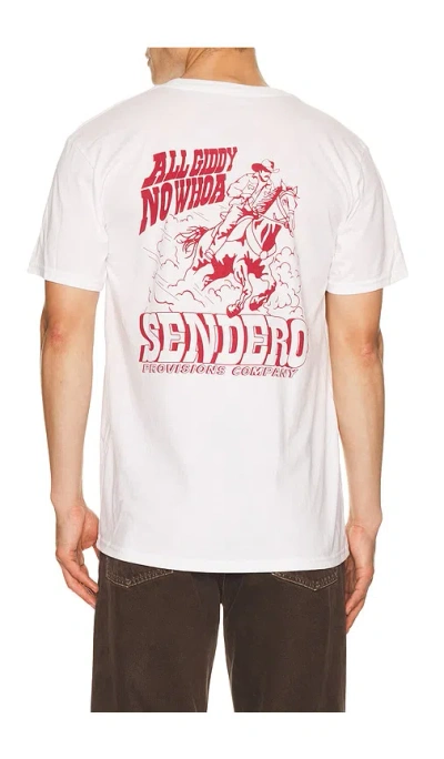 Sendero Provisions Co. All Giddy No Woah Tee In Vintage White