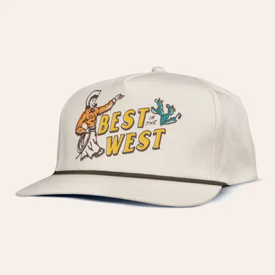 Sendero Provisions Co. Best In The West Natural Flat Bill Cap In White