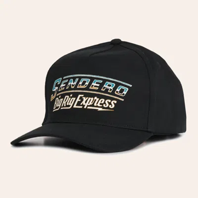 Sendero Provisions Co Big Rig Black Curved Bill Cap