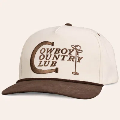 Sendero Provisions Co. Bone & Chocolate Cowboy Country Club Cap In Brown