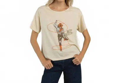 Sendero Provisions Co. Boot Scootin' Basic Tee In Cream In Neutral