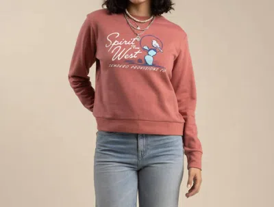 Sendero Provisions Co. Cactus Wren Drop Shoulder Sweatshirt In Dusty Mauve In Pink