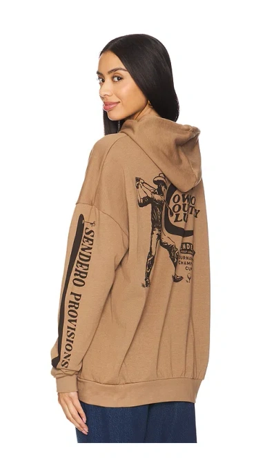 Sendero Provisions Co. Cowboy Country Club Hoodie In Brown