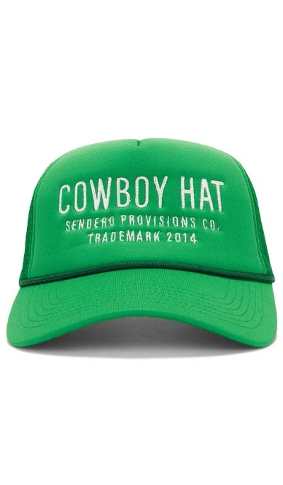 Sendero Provisions Co. Cowboy Hat In 绿色