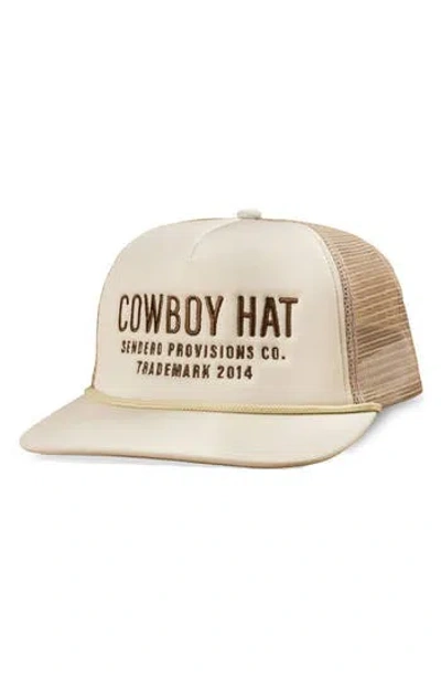 Sendero Provisions Co. Cowboy Trucker Hat In Brown