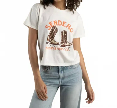 Sendero Provisions Co. High Stepper Boxy Tee In Light Brown