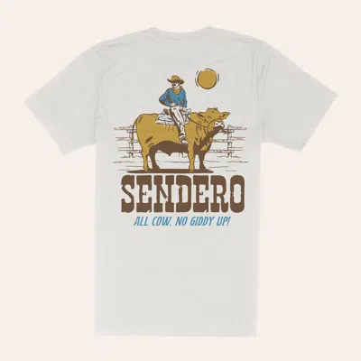 Sendero Provisions Co. Men's All Cow Vintage White Graphic T-shirt