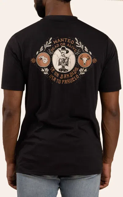Sendero Provisions Co. Men's Black Dead Or Alive Logo Graphic T-shirt