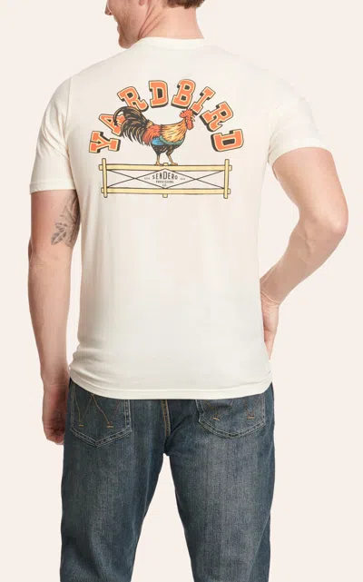 Sendero Provisions Co. Men's Bone Yardbird Logo Graphic T-shirt In White