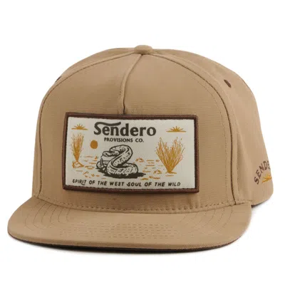 Sendero ​ Provisions ​co. Men's Khaki With Snake Rectangular Logo Patch Cap In Brown