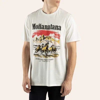 Sendero Provisions Co. Men's Monanatana Vintage White Graphic T-shirt