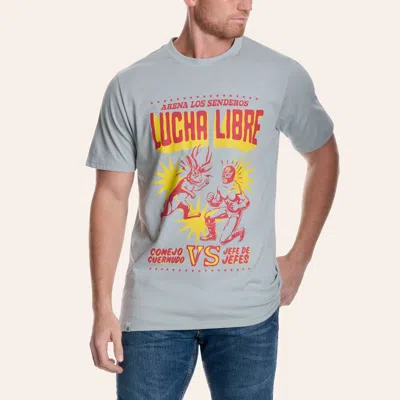 Sendero Provisions Co. Men's Sky Blue Lucha Libre Graphic T-shirt