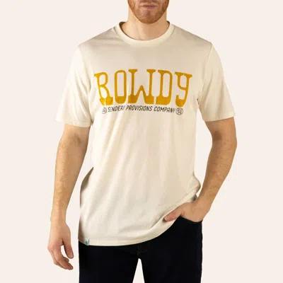Sendero Provisions Co. Men's White Rowdy Graphic T-shirt