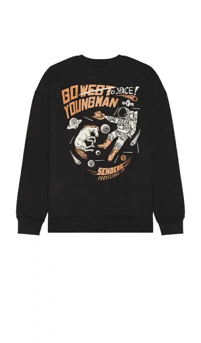 Sendero Provisions Co. To Space Sweatshirt In Vintage Black