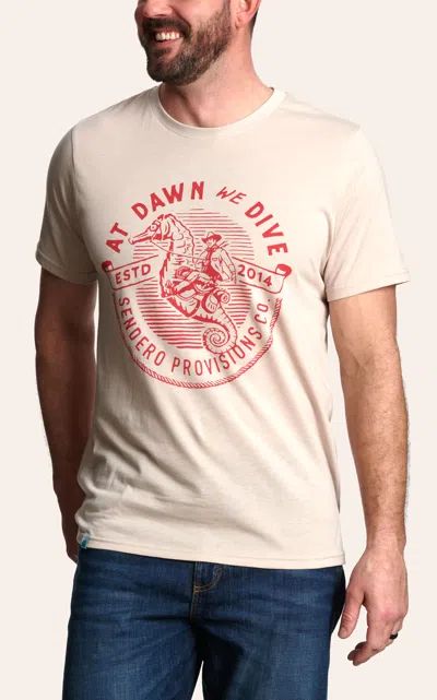 Sendero Provisions Men's Sand We Dive Logo Graphic T-shirt