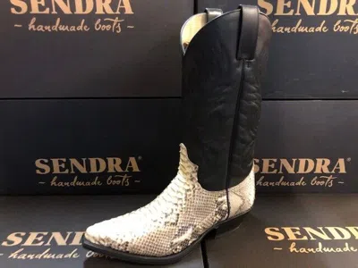 Pre-owned Sendra Boot Cowboystiefel Westernstiefel 2605 Phyton In Schwarz