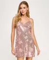 Seni & Cade Butterfly Sequin In Pink