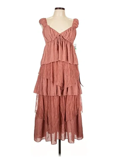 Pre-owned Seni & Cade Casual Dress In Brown