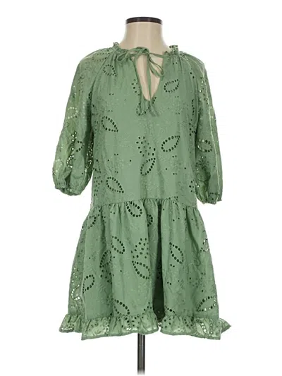 Pre-owned Seni & Cade Casual Dress In Green